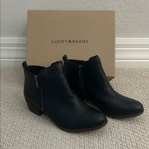 Lucky Brand Black Ankle Booties